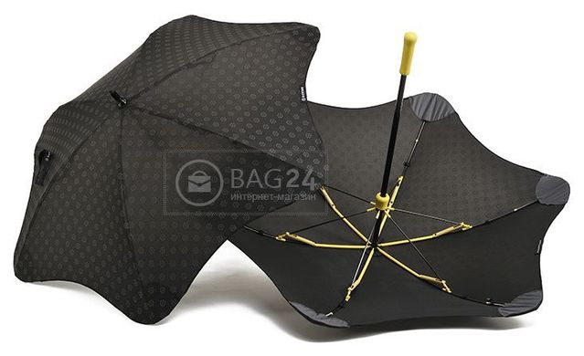Противоштормовой зонт-трость женский механический BLUNT Bl-mini-plus-yellow, Черный
