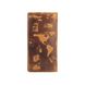 Бумажник с матовой натуральной кожи светло желтого цвета на 14 карт, коллекция "7 wonders of the world"