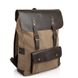 Рюкзак для ноутбука мікс парусина + шкіра RCs-9001-4lx бренду TARWA Коричневий