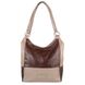 Жіноча шкіряна сумка LASKARA (Ласкарєв) LK-DD212-brown-taupe-beig Коричневий