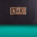 Женская кожаная сумка-клатч VALENTA (ВАЛЕНТА) VBE6095239 Зеленый