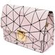 Горизонтальна сумка-клатч зі шкірозамінника з принтом геометрія Vintage sale_14946 Пудрова