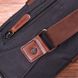 Незвичайна плечова сумка для чоловіків із щільного текстилю Vintage 22187 Чорний