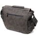 Вместительная мужская сумка из кожзама Vintage 22143 Серый