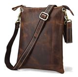 Шкіряна чоловіча сумка Vintage 14061 коричнева фото
