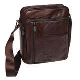 Чоловіча шкіряна сумка через плече Borsa Leather K18450-brown