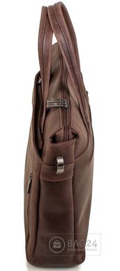 Превосходная кожаная мужская сумка MIS MS4262, Коричневый