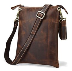 Шкіряна чоловіча сумка Vintage 14061 коричнева