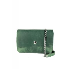 Натуральна шкіряна міні-сумка Holiday зелена вінтажна Blanknote TW-Hollyday-green-crz