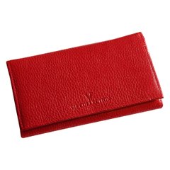 Женский кошелек кожаный Vip Collection 196-F Красный 196.R.FLAT