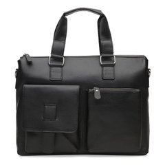 Чоловіча шкіряна сумка Borsa Leather K18825-black