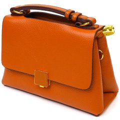 Элегантная женская сумка из натуральной кожи 22073 Vintage Рыжая