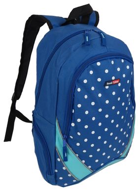 Молодежный городской рюкзак 25L SemiLine синий в горох