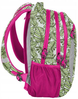 Барвистий рюкзак жіночий 25L Paso Barbie Tropical Leaves BAL-2808