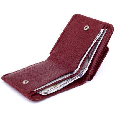 Маленький гаманець на кнопці жіночий ST Leather 19236 Бордовий