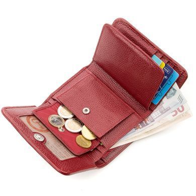 Кошелек вертикальный женский STINGRAY LEATHER 18637 из натуральной кожи морского ската Бордовый