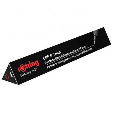 Механический карандаш Rotring 600 Black PCL 0,7 мм Черный R1904442