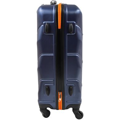 Чемодан маленький на 4-х колесах ROGAL (РОГАЛ) RGL720S-dark-blue-orange Синий