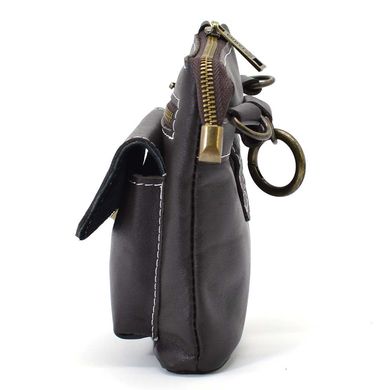 Маленькая мужская сумка на пояс, через плечо, на джинсы коричневая TARWA GC-1350-3md Коричневый