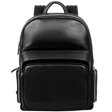 Чоловічий шкіряний рюкзак з кишенею для ноутбука ETERNO (ЕТЕРНО) RB-B3-047A Чорний