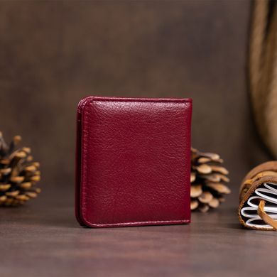 Маленький гаманець на кнопці жіночий ST Leather 19236 Бордовий