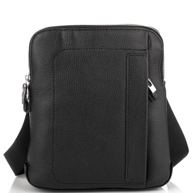 Мужская кожаная сумка через плечо мессенджер Royal Bag RB70151-1 Черный