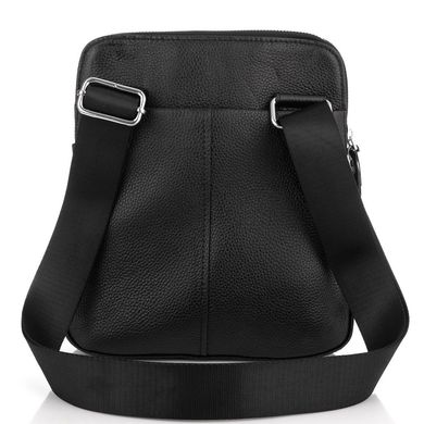 Мужская кожаная сумка через плечо мессенджер Royal Bag RB70151-1 Черный