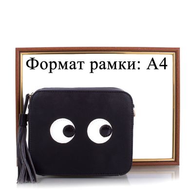 Жіноча сумка-клатч з якісного шкірозамінника AMELIE GALANTI (АМЕЛИ Галант) A991240-black Чорний