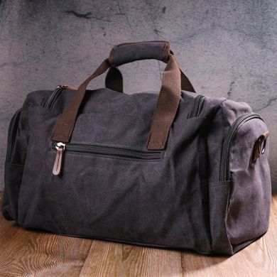 Велика дорожня сумка текстильна 21237 Vintage Чорна