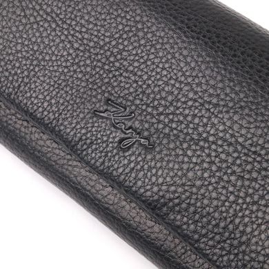 Класичний місткий жіночий гаманець із натуральної шкіри KARYA 21179 Чорний