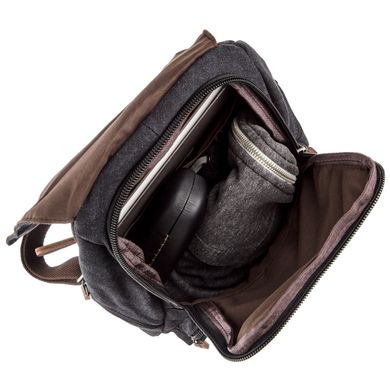 Компактный женский текстильный рюкзак Vintage 20194 Черный
