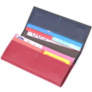 Місткий гаманець для прекрасних жінок із натуральної шкіри ST Leather 22517 Різнокольоровий