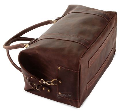 Отличная спортивно-дорожная сумка из натуральной винтажной кожи Manufatto 00510