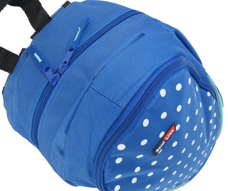 Молодежный городской рюкзак 25L SemiLine синий в горох