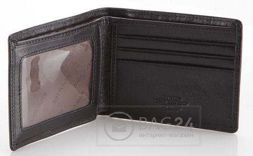 Современный кошелек для мужчин WITTCHEN 10-1-118-1, Черный