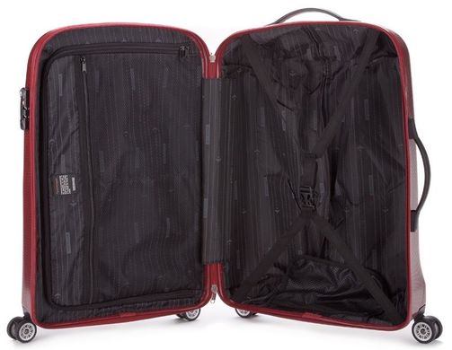 Шикарный пластиковый чемодан Wittchen 56-3-572-35, Красный
