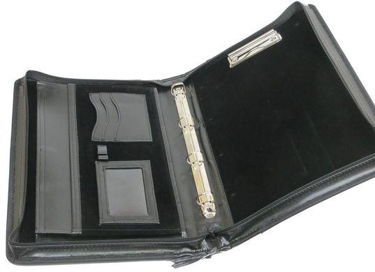 Ділова папка з еко шкіри JPB AK-16 чорний