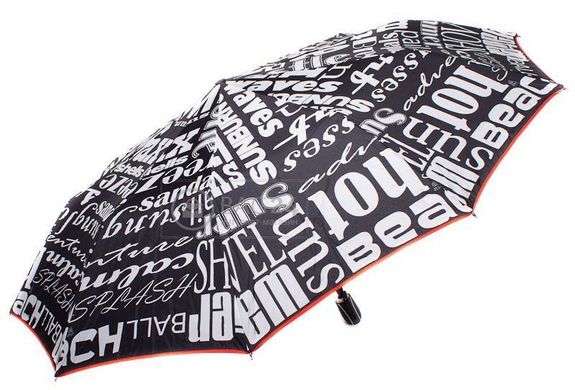 Чорно-Біла парасолька для дам, автомат ZEST Z239666-8068, Чорний