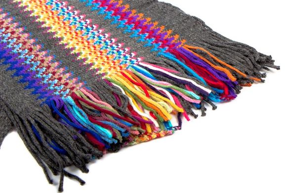 Стильный шерстяной мужской шарф ETERNO ES3016-1, Серый