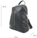 Шкіряний жіночий рюкзак Borsacomoda 14 л темно-сірий 841.021