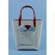 Сумка шоппер D.D. фетр серый + бордовая кожа виноград Blanknote BN-BAG-17-felt-vin