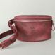 Натуральная кожаная поясная сумка бордовая винтажная Blanknote TW-BeltBag-mars-crz