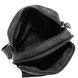Чоловіча шкіряна сумка чорна через плече Tiding Bag NM20-1812A Чорний