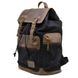 Городской рюкзак RAc-0010-4lx из канваса и натуральной кожи Черный