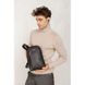Натуральный кожаный мужской рюкзак (сумка-слинг) на одно плечо Chest Bag черный Blanknote BN-BAG-42-g