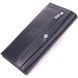 Класичний вертикальний гаманець з натуральної гладкої шкіри KARYA 21435 Чорний