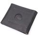Компактный кожаный зажим для денег с держателем для Apple AirTag GRANDE PELLE 11617 Черный