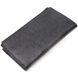 Современный складной бумажник из натуральной фактурной кожи KARYA 21129 Черный