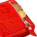 Жіночий гаманець з натуральної шкіри з тисненням під крокодила CANPELLINI 21795 Червоний