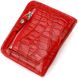 Жіночий гаманець з натуральної шкіри з тисненням під крокодила CANPELLINI 21795 Червоний